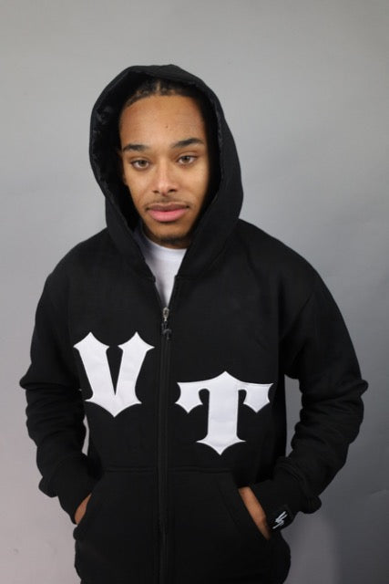 Visionary Thinkingg Embroidery Full Zip Hoodies